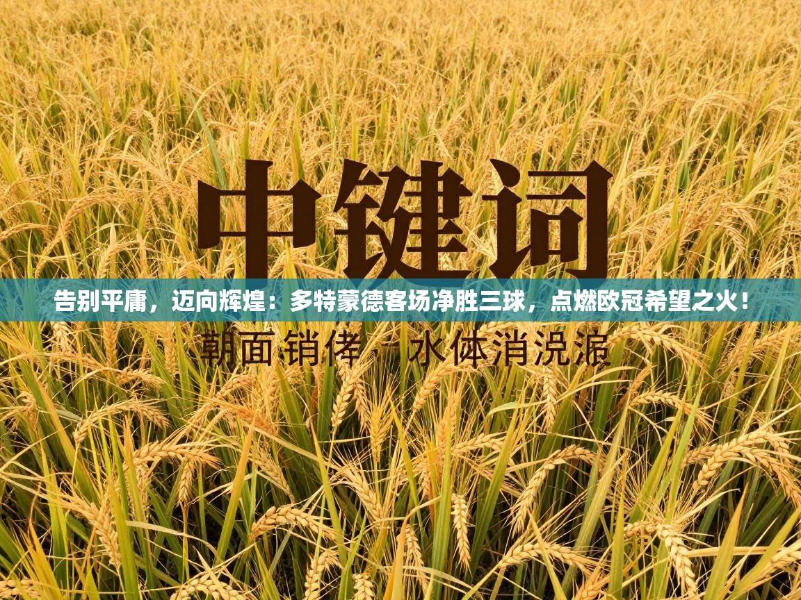 告别平庸,迈向辉煌:多特蒙德客场净胜三球,点燃欧冠希望之火! 第1张